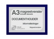 Magneetvenster A3 (incl. uitsnede) | Blauw