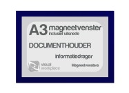 Magneetvenster A3 (incl. uitsnede) | Blauw