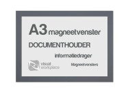 Magneetvenster A3 | Grijs