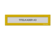 Magnetische titelkader A3 | Geel