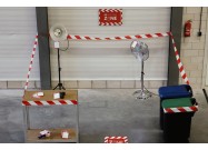 Complete set red tag zone lint in gebruik