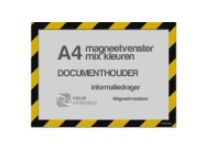 Zelfklevend magneet folie A4 (incl. magneetvenster) | Zwart / Geel