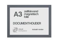 Zelfklevend magneet folie A3 (incl. magneetvenster) enkel