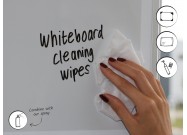 Whiteboard tissues close up