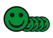 Magnetische smileys 7,5cm | Groen