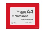 Vloervensters A4 (enkel) | Rood