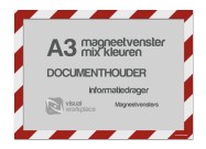 Magneetvenster A3 (mix kleuren) | Rood / Wit