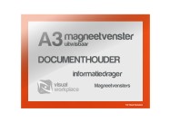 Magneetvenster A3 uitwisbaar | Oranje