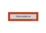 Magnetische titelkader A4 | Oranje