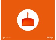 Schaduwbord stickervellen (Vikan kleuren) | Oranje