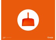 Schaduwbord stickervellen (Vikan kleuren) | Oranje