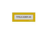 Magnetische titelkader A5 | Geel