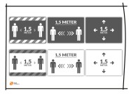 Covid-19 Templates 1,5 meter afstand #corona