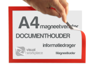 Magneetvenster A4 met hand