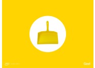 Schaduwbord stickervellen (Vikan kleuren) | Geel