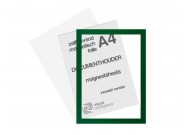 Zelfklevend magneet folie A4 (incl. magneetvenster) | Groen