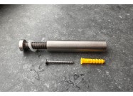 RVS afstandhouder voor schaduwbord in hygienische omgeving