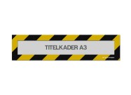 Magnetische titelkader A3 (mix kleuren) | Zwart / Geel