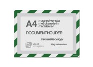Magneetvenster A4 incl. uitsnede (mix kleuren) | Groen / Wit