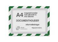 Magneetvenster A4 incl. uitsnede (mix kleuren) | Groen / Wit