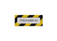 Magnetische titelkader A5 (mix kleuren) | Zwart / Geel