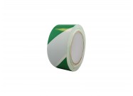 Vloermarkeringstape gestreept (mix kleuren) | Groen / Wit