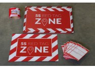 Complete set 5S red tag zone met lint