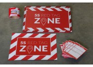 Complete set 5S red tag zone met lint