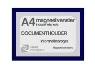 Magneetvenster A4 (incl. uitsnede) | Blauw