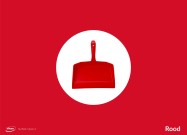 Schaduwbord stickervellen (Vikan kleuren) | Rood