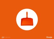 Schaduwbord stickervellen (Vikan kleuren) | Oranje